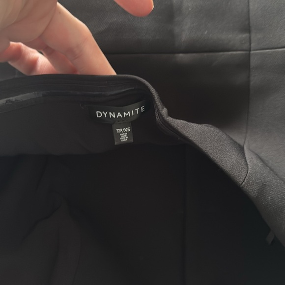 Dynamite Strapless Black Peplum Top - Picture 5 of 5